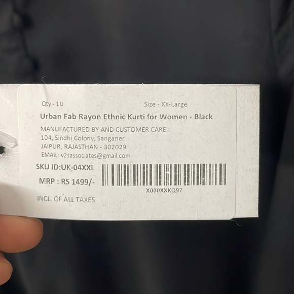 Urban Fab women’s straight kurta | NWOT - Picture 8 of 9